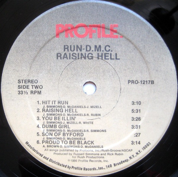 Run-DMC - Raising Hell | Profile Records (PRO-1217) - 4