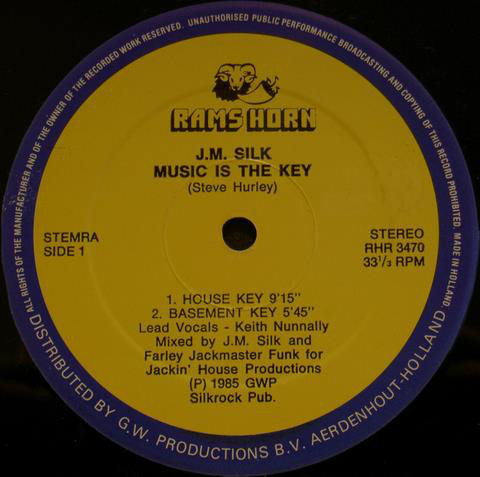 J.M. Silk - Music Is The Key | Rams Horn Records (RHR 3470)