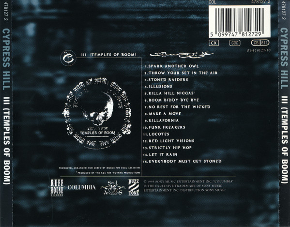 Cypress Hill - III (Temples Of Boom) | Columbia (COL 478127 2) - 2