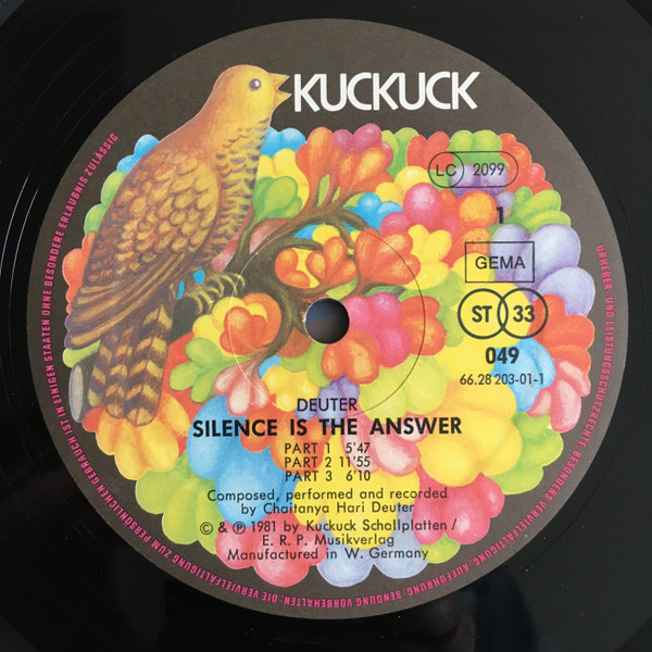 Deuter - Silence Is The Answer / Buddham Sharnam Gachchami | Kuckuck (049/050) - 5