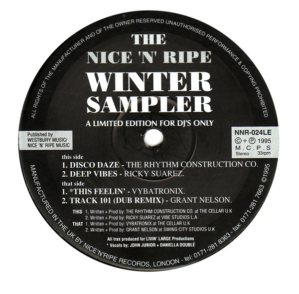 Various - The Nice 'N' Ripe Winter Sampler | Nice 'N' Ripe (NNR-024LE)