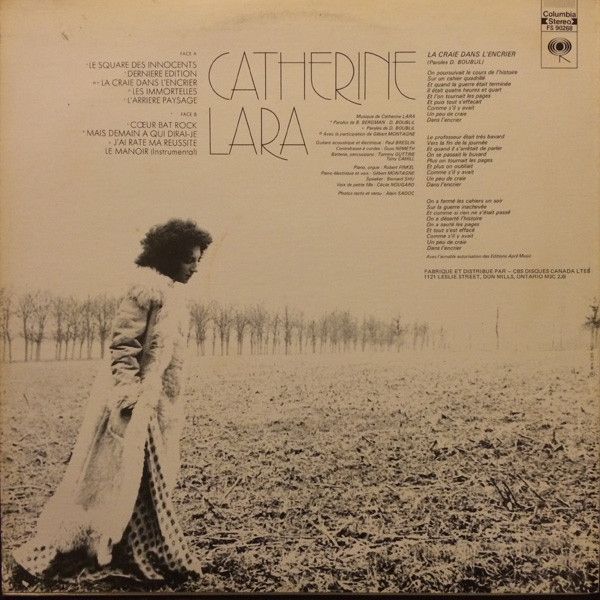 Catherine Lara - Catherine Lara | CBS (FS 90268) - 2