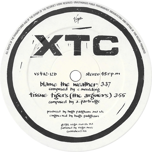 XTC - Senses Working Overtime | Virgin (VS462-12) - 4