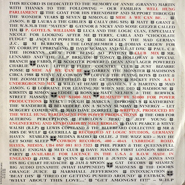 Well Hung Parliament - We Can Be | Cowboy Records (RODEO 7) - 2 Well Hung Parliament - We Can Be | Cowboy Records (RODEO 7) - 2