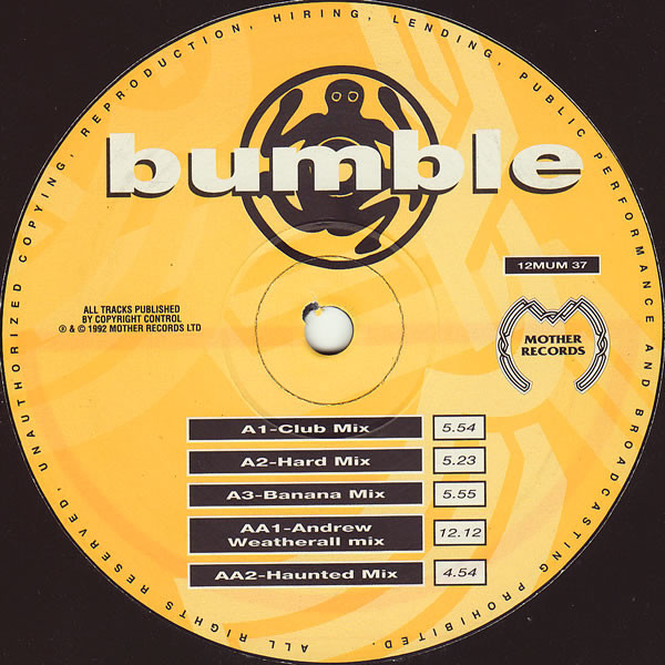 Bumble - West In Motion | Mother Records (12MUM 37) - 2 Bumble - West In Motion | Mother Records (12MUM 37) - 2