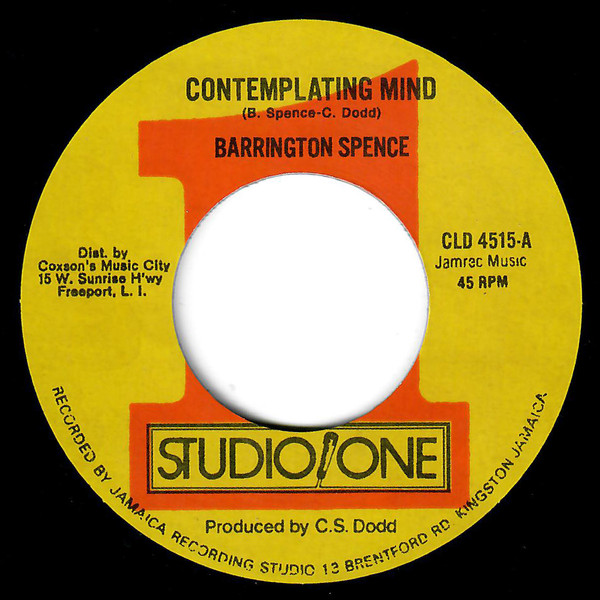 Barrington Spence - Contemplating Mind | Studio One (CLD 4515) - main