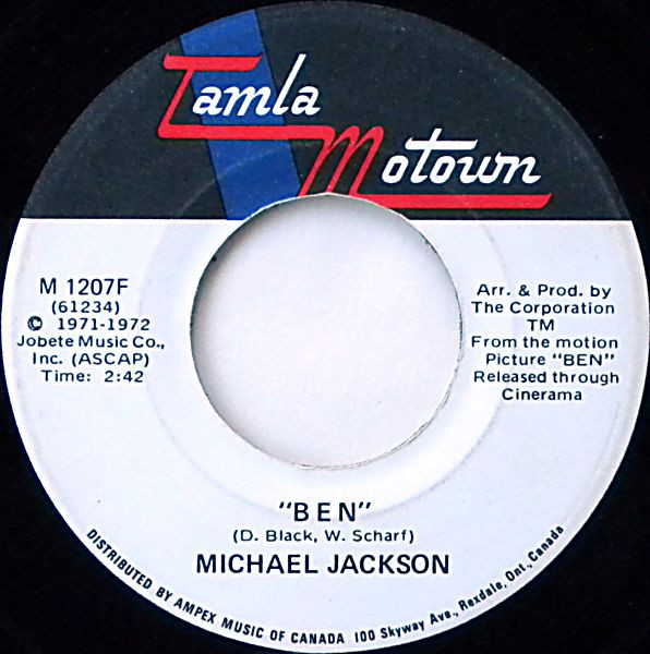 Michael Jackson - Ben | Tamla Motown (M 1207F) - main