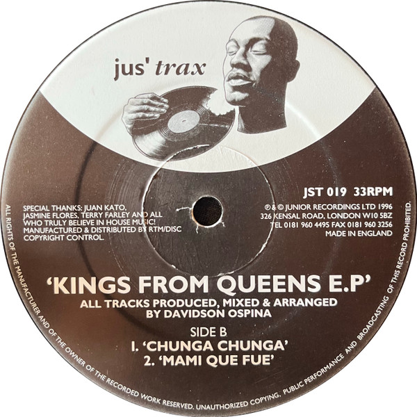 Davidson Ospina - Kings From Queens E.P | Jus' Trax (JST 019) - 2