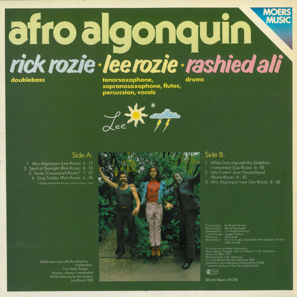 Afro Algonquin - Afro Algonquin | Moers Music (Moers Music 01078) - 2