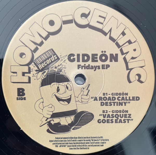 GIDEÖN - Fridays EP | HOMO-CENTRIC RECORDS (HOMOCENTRIC004EP)