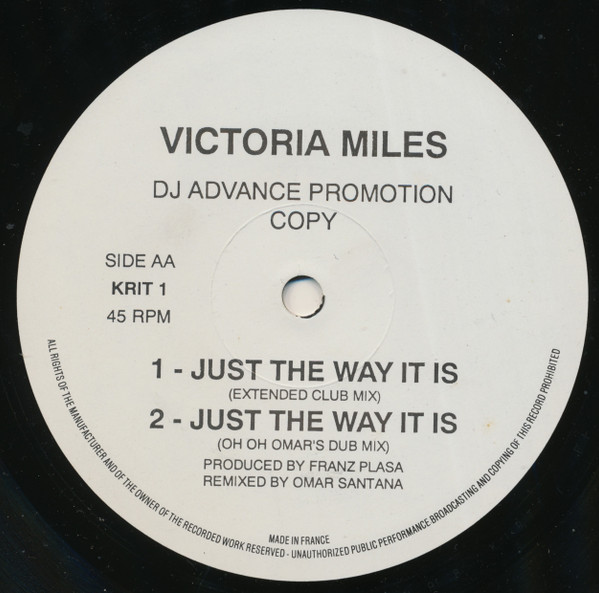 Victoria Miles - Just The Way It Is | Kriwet Records (KRIT 1) - 2