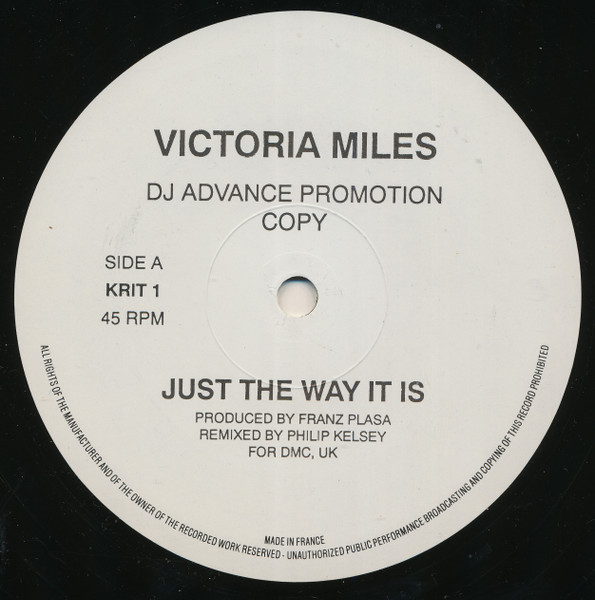 Victoria Miles - Just The Way It Is | Kriwet Records (KRIT 1) - main
