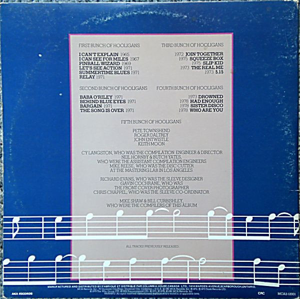 The Who - Hooligans | MCA Records (MCA2-12001) - 4