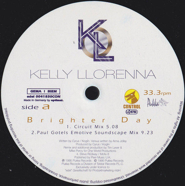Kelly Llorenna - Brighter Day | Control (edel 0041830CON)