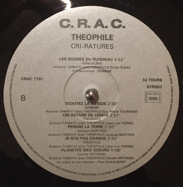 Théophile - Cri-Ratures | C.R.A.C. (1791) - 4