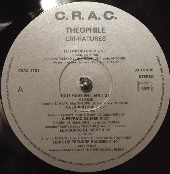 Théophile - Cri-Ratures | C.R.A.C. (1791) - 3