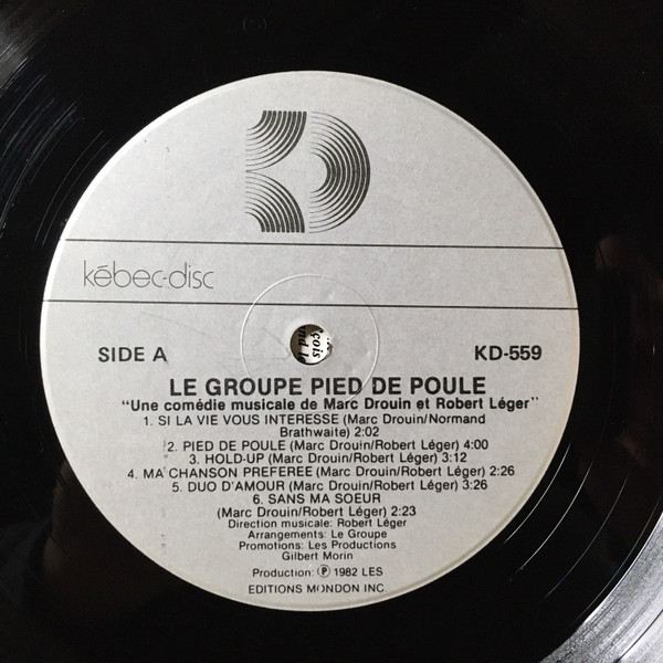 Le Groupe Pied De Poule - Pied De Poule | Kébec-Disc (KD 559) - 4