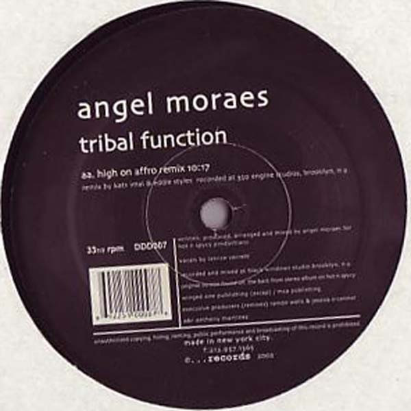 Angel Moraes - Tribal Function | Dotdotdot Records (DDD007)