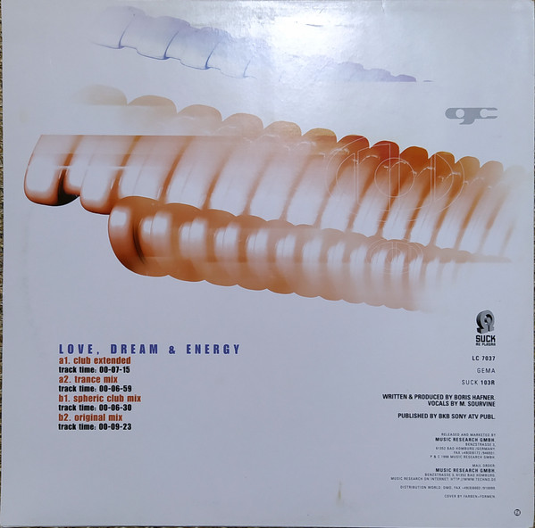 Global Cee - Love, Dream & Energy (Rmxs) | Suck Me Plasma (SUCK 103R) - 2