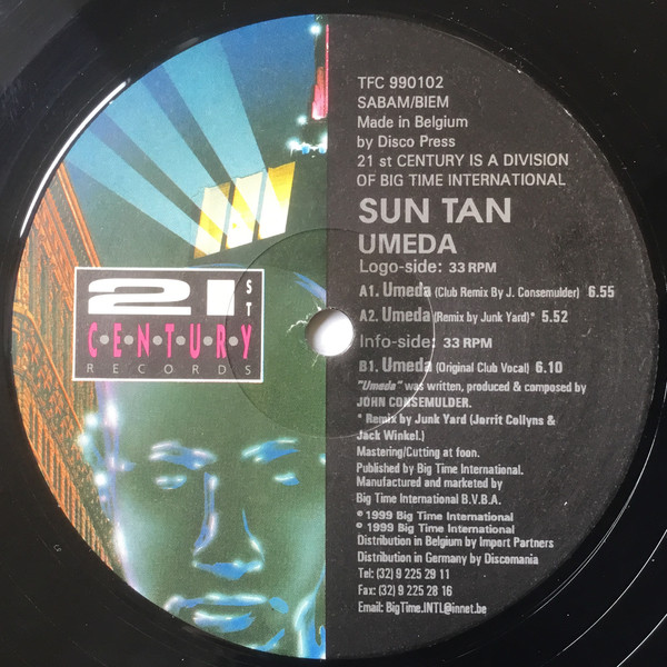 Sun Tan - Umeda | 21st Century Records (TFC 990102)