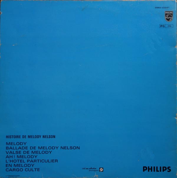 Serge Gainsbourg - Histoire De Melody Nelson | Philips (6 325 071) - 2