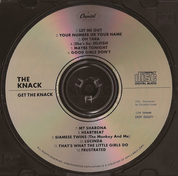 The Knack - Get The Knack | Capitol Records (CDP 591848) - 3