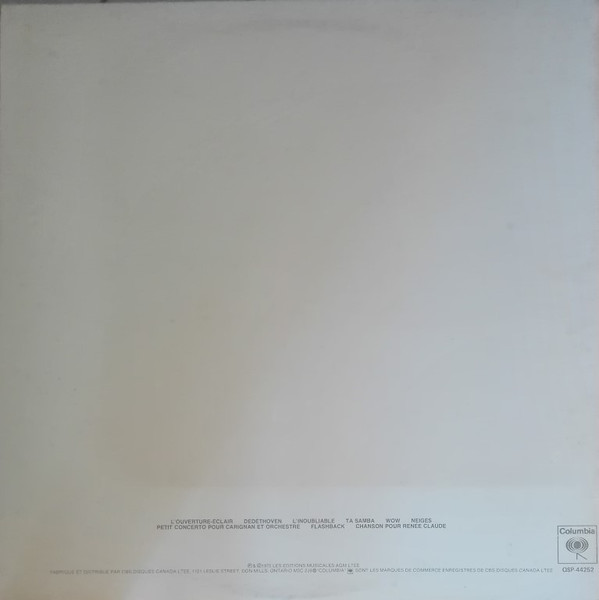 André Gagnon - Neiges | Columbia (QSP-44252) - 4 André Gagnon - Neiges | Columbia (QSP-44252) - 4