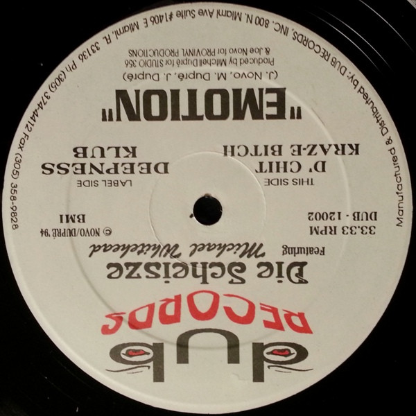 Die Scheisze Featuring Michael Whitehead - Emotion | Dub Records (DUB-12002)