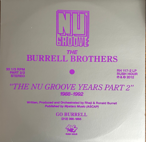 Burrell - The Nu Groove Years Part 2 1988-1992 | Rush Hour (RH 117-2 LP) - main