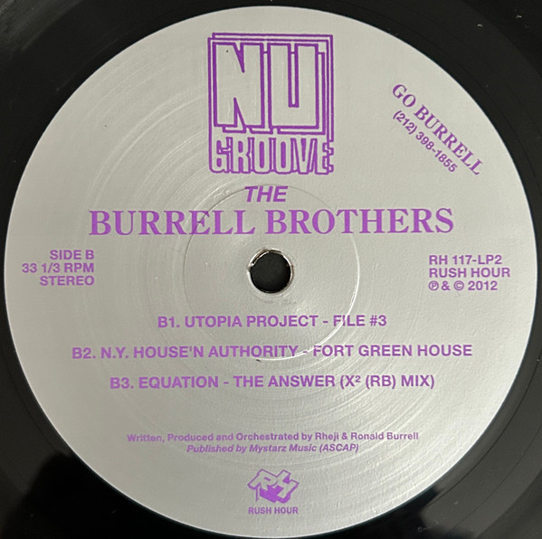 Burrell - The Nu Groove Years Part 2 1988-1992 | Rush Hour (RH 117-2 LP) - 4