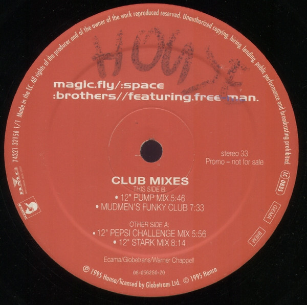 Space Brothers Featuring Free-Man - Magic Fly | Hansa (74321 32156 1)