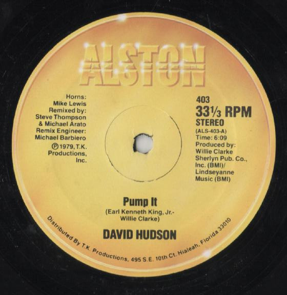 David Hudson - Pump It | Alston Records (403) - main