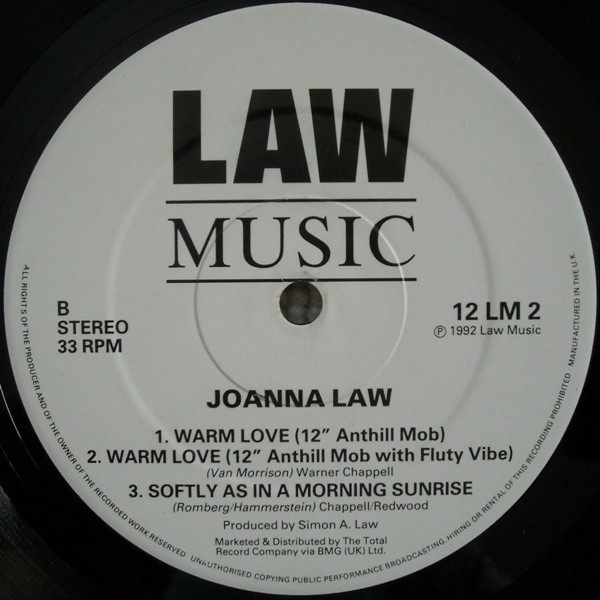 Joanna Law - Warm Love | Law Music (12 LM 2) - 2 Joanna Law - Warm Love | Law Music (12 LM 2) - 2
