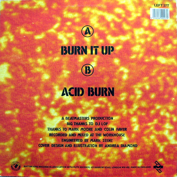 The Beatmasters With P.P. Arnold - Burn It Up | Rhythm King (LEFT 27T) - 2