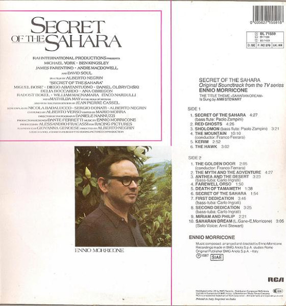 Ennio Morricone - Secret Of The Sahara | RCA (BL 71559) - 2