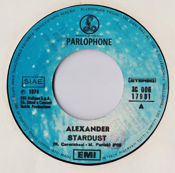 Alexander - Stardust | Parlophone (3 C006-17981) - 3 Alexander - Stardust | Parlophone (3 C006-17981) - 3