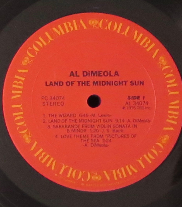 Al Di Meola - Land Of The Midnight Sun | Columbia (PC 34074) - 3
