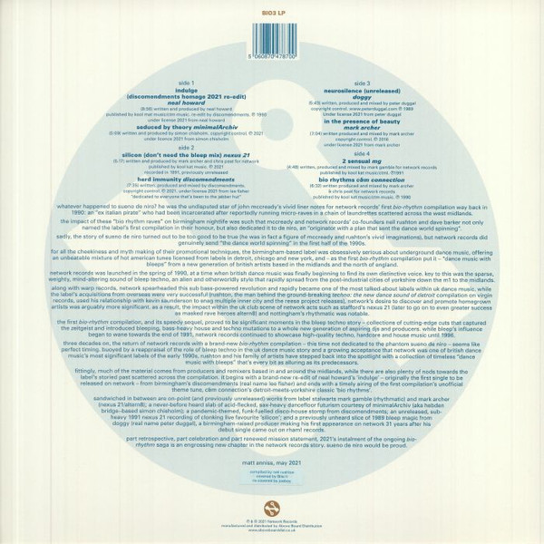 Various - Bio Rhythm 3 "Re-Indulge" | Network Records (BIO3 LP)