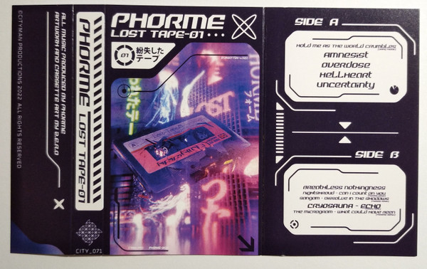 Phorme - LOST​-​TAPE01: AZUA | Cityman Productions (CITY_071) - 2