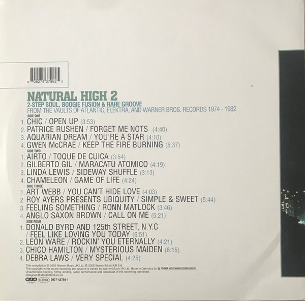 Various - Natural High 2 (2-Step Soul, Boogie Fusion & Rare Groove From The Vaults Of Atlantic, Elektra, And Warner Bros. Records 1974-1982) | Warner Strategic Marketing United Kingdom (0927-43798-1) - 2