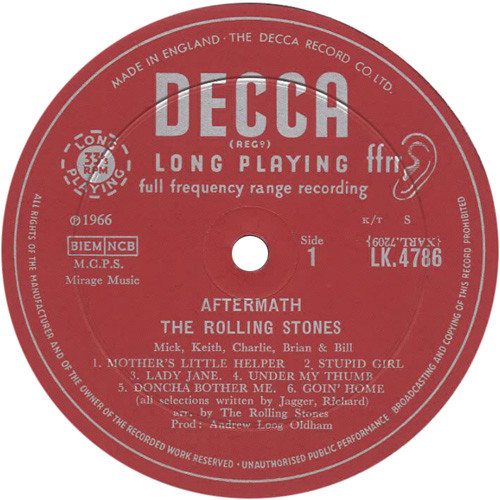 The Rolling Stones - Aftermath | Decca (LK 4786) - 3