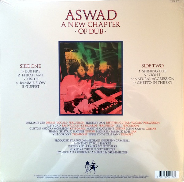 Aswad - A New Chapter Of Dub | Island Records (ILPS 9711) - 2