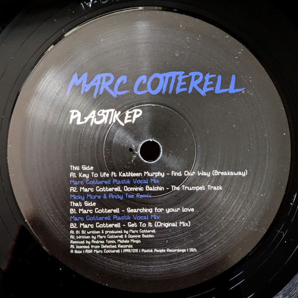 Marc Cotterell - Plastik EP | Plastik People Limited (PPLTD10)