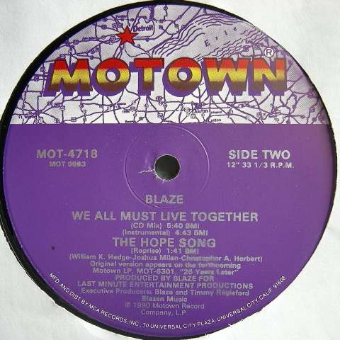 Blaze - We All Must Live Together | Motown (MOT 4718) - 4