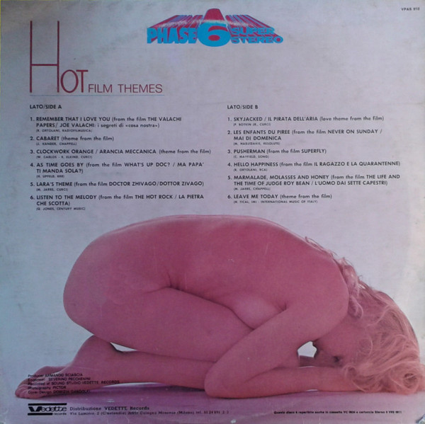 Armando Sciascia Orchestra - Hot Film Themes | Phase 6 Super Stereo (VPAS 910) - 2