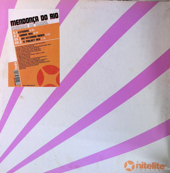 Mendonça Do Rio - Saudade Do Brasil | Nitelite Records (NR46) Mendonça Do Rio - Saudade Do Brasil | Nitelite Records (NR46)