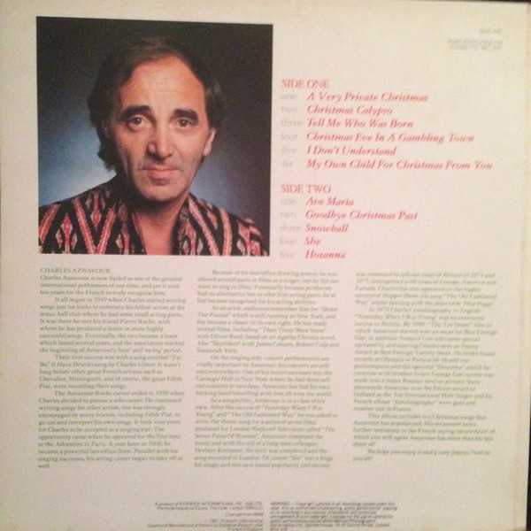 Charles Aznavour - My Christmas Album | Pickwick Records (SHM 3081) - 2