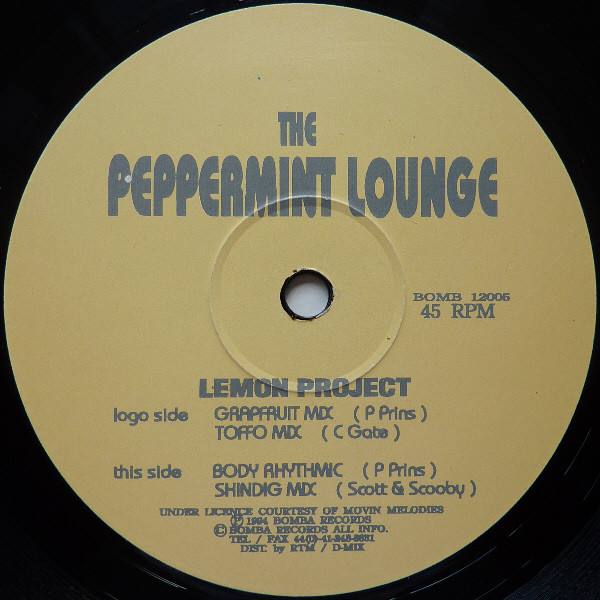The Peppermint Lounge - Lemon Project | Bomba Records (Bomb 12005) - main