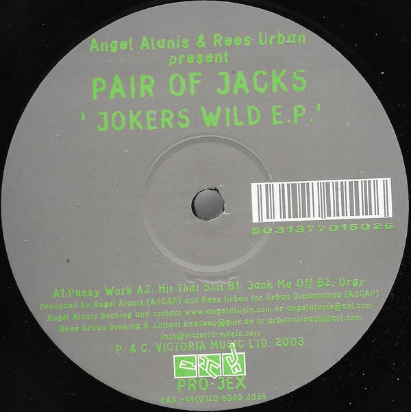 Pair Of Jacks - Jokers Wild EP | Pro-Jex (PROX046)