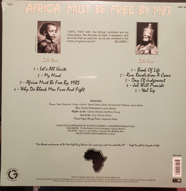 Hugh Mundell - Africa Must Be Free By 1983. | Greensleeves Records (GREL 94) - 3